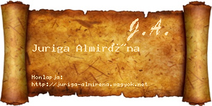 Juriga Almiréna névjegykártya